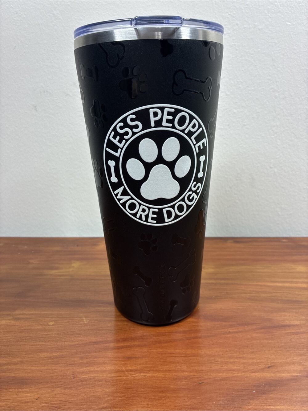Less People More Dogs 25 OZ STAINLESS STEEL TUMBLER Hydrapeak